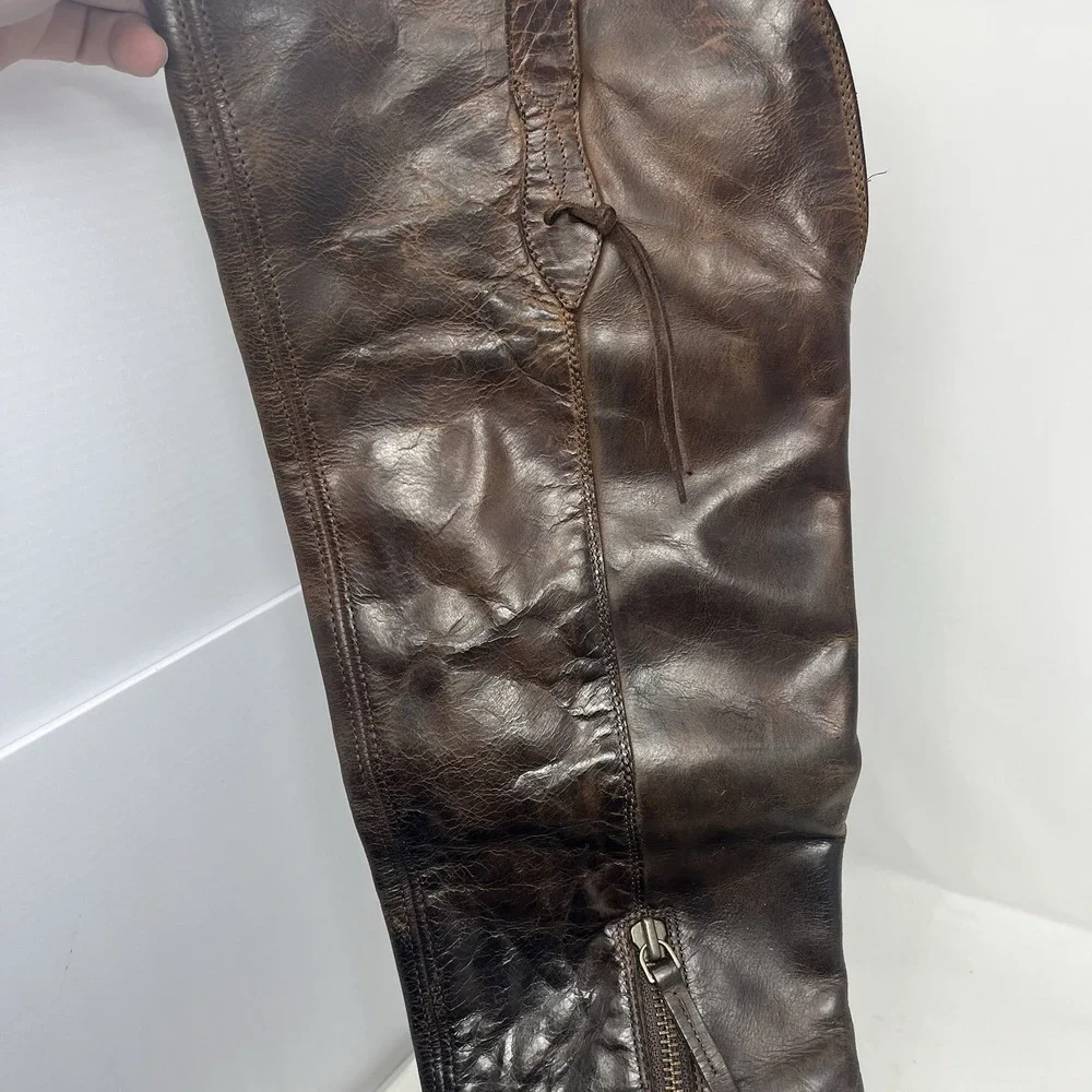 ARIAT Tall OTK Reverse-Ombre' Brown Leather FARAH #10021610 Boots US 7.5 B
